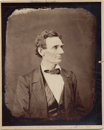 Abraham Lincoln (1809-65), 16º Presidente de los EE.UU., copia de una foto de Alexander Hesler, 1860 de Alexander Hesler