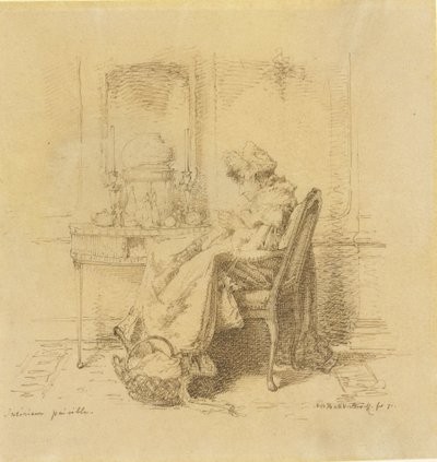 Breiende orde dame
Interior apacible (título en el objeto) de Alexander Hugo Bakker Korff