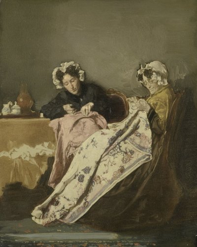 Dos señoras en su costura de Alexander Hugo Bakker Korff