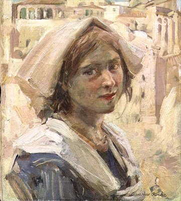 Chica campesina italiana de Alexander Ignatius Roche