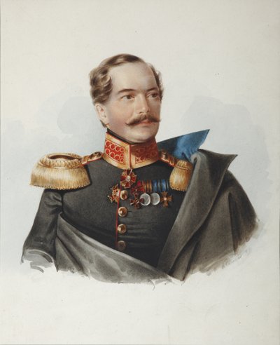 Retrato del Conde Dmitri Alexeevich Shcherbatov 1818-1881, 1849 de Alexander Ivanovich Klünder
