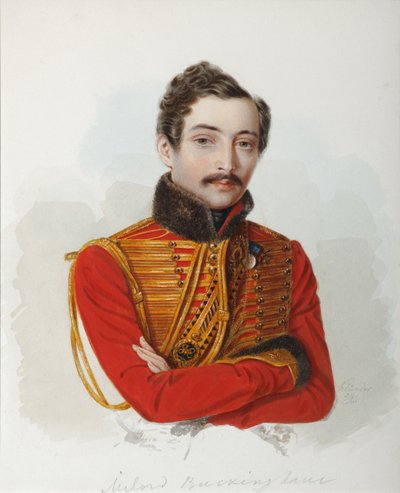 Retrato de Vladimir Dmitrievich Bakaev 1810-1871, 1839 de Alexander Ivanovich Klünder