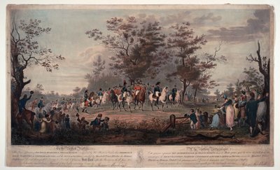 Federico Guillermo III de Prusia - Los soberanos aliados pasando revista en Hyde Park 1814 de Alexander Ivanovich Sauerweid