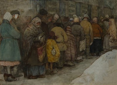 La Cola, ca 1921 de Alexander Ivanovich Vakhrameyev