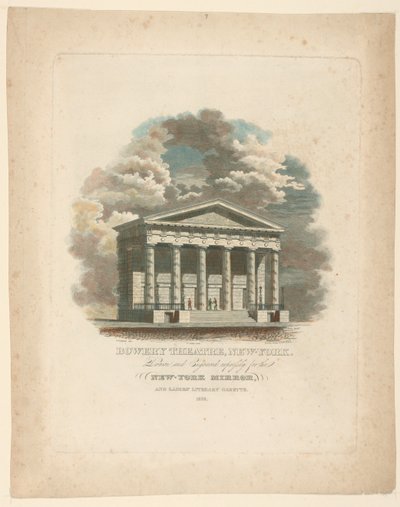 Teatro Bowery, Nueva York, NY de Alexander Jackson Davis