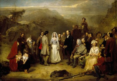 Matrimonio del Covenanter (óleo sobre lienzo) de Alexander Johnston