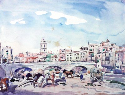 Gerona (acuarela) de Alexander Joshua Caleb Bryce