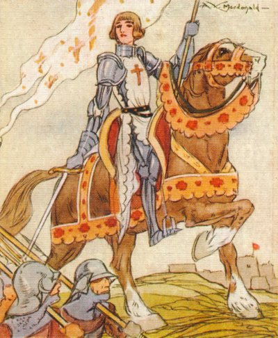 Juana de Arco, c1412-1431 patriota y mártir francesa del siglo XV, 1937 de Alexander K. MacDonald