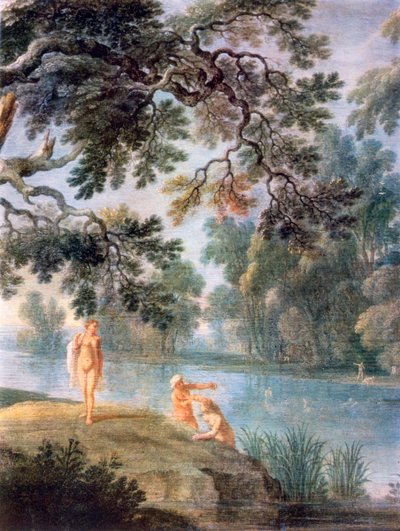 Ninfas bañándose (detalle) de Alexander Keirincx