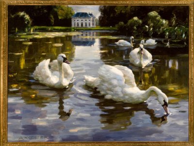 Cisnes en Nymphenburg de Alexander Köster