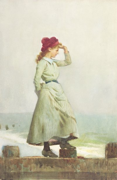 Niña en el malecón de Alexander M. Rossi