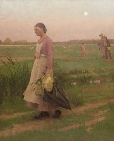 Recolectores de lúpulo regresando, 1883 de Alexander Mann
