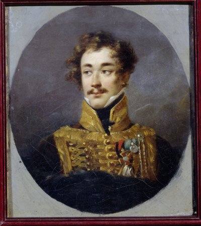 Retrato del Conde Alexander Olsufyev (1790-1853). (Retrato del conde Alexander Olsufyev). Pintura de Alexander (Alejandro) Molinari (1772-1831), óleo sobre lienzo de Alexander Molinari