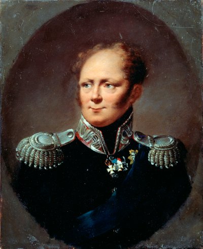 Retrato del Emperador Alejandro I, 1777-1825, siglo XIX de Alexander Molinari