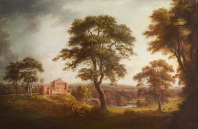 Castillo de Dalhousie (óleo sobre lienzo) de Alexander Nasmyth