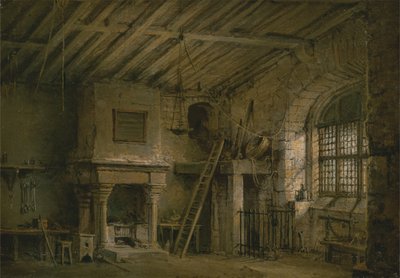 Escenografía para Heart of Midlothian; The Tolbooth de Alexander Nasmyth