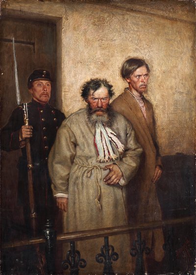En una Sala de Audiencias, 1877 de Alexander Nikanorovich Novoskoltsev