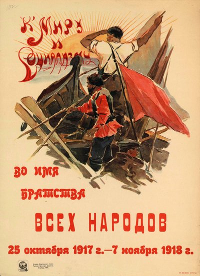 Hacia la paz y el socialismo en nombre de la hermandad de todos los pueblos, 1918 de Alexander Nikolaevich Zelensky
