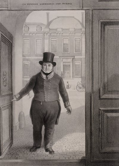 Puerta de entrada, Museo Británico, Holborn, Londres, c. 1850 de Alexander O