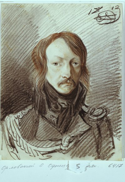 Retrato de Alexei Pavlovich Lanskoy 1789-1855, 1813 de Alexander Osipovich Orlowski