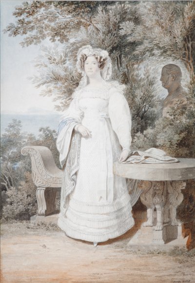 Retrato de María Isabella de España 1789-1848, Reina de las Dos Sicilias, 1825 de Alexander Pavlovich Briullov