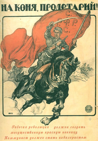 ¡A Caballo, proletario! de Alexander Petrovich Apsit