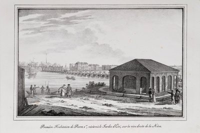 Cabaña de Pedro el Grande, Serie Vistas de San Petersburgo de Alexander Pluchart