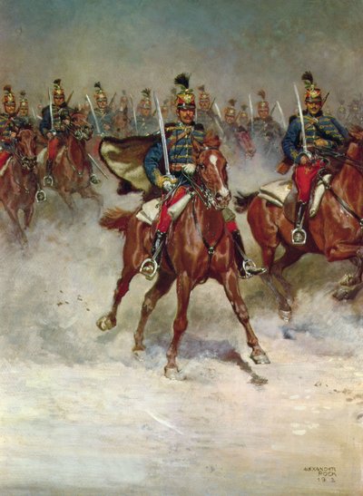 Húsares al galope de Alexander Pock