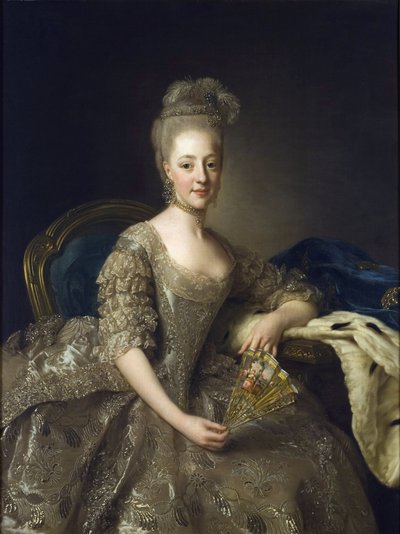 Retrato de Hedwig Elisabeth Charlotte de Holstein-Gottorp (1759-1818) de Alexander Roslin