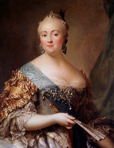 Retrato de Isabel Petrovna (1709-1762), Emperatriz de Rusia bajo el nombre de Isabel I, hija de Pedro el Grande de Alexander Roslin