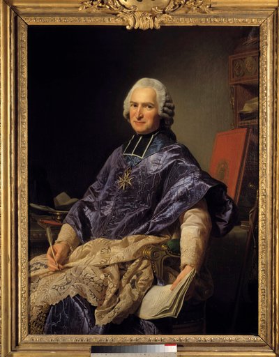 Retrato de Joseph Marie Terray (1715-1778) abate de Molesmes, Ministro de Alexander Roslin