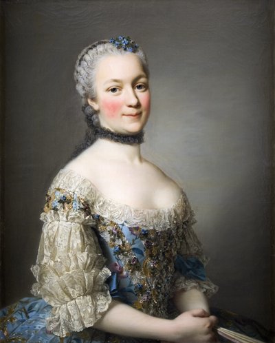 Retrato de Katarzyna Mniszech, nacida Zamoyska 1722-1771, 1753 de Alexander Roslin