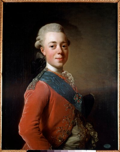 Retrato de Pablo I, Emperador de Rusia de Alexander Roslin
