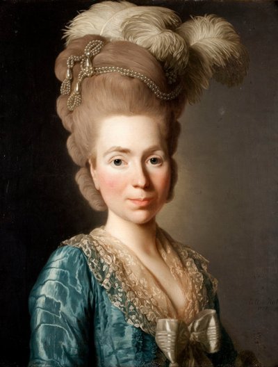 Retrato de la princesa Natalya Petrovna Galitzine 1741-1837, 1777 de Alexander Roslin