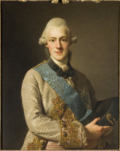 Retrato del Príncipe Federico Adolfo de Suecia (1750-1803), Duque de Östergötland de Alexander Roslin