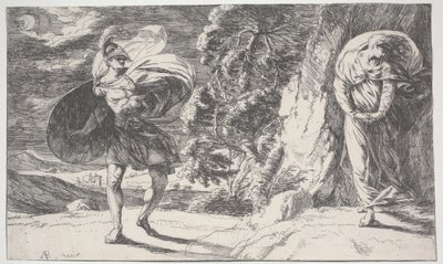Fingal encuentra a Carbon Carglass, impreso por primera vez c.1773 de Alexander Runciman