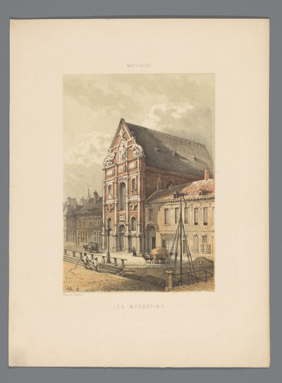 Iglesia de los Agustinos en Maastricht Les Augustins (título sobre objeto) Monumentos de Maastricht (título de la serie) de Alexander Schaepkens