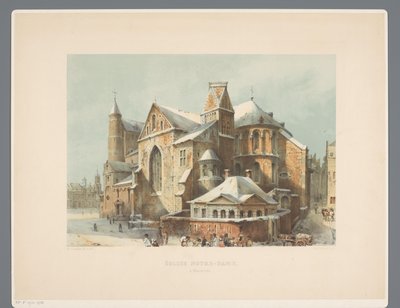 Onze-Lieve-Vrouwe-Basiliek te Maastricht Iglesia de Nuestra Señora, en Maestricht (título sobre objeto) Monumentos antiguos de arquitectura desde el siglo XI hasta el siglo XIII en Limburg (título de la serie) de Alexander Schaepkens