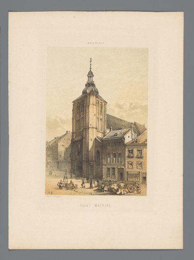 Iglesia de San Matías en Maastricht
San Matías (título en el objeto)
Monuments de Maestricht (título de la serie) de Alexander Schaepkens