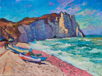Playa de los acantilados de Etretat de Alexander Shandor