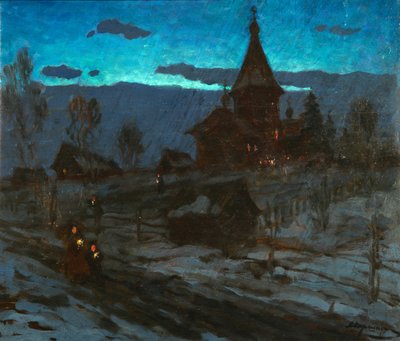 Nochebuena, 1910s de Alexander Stepanovich Pershin