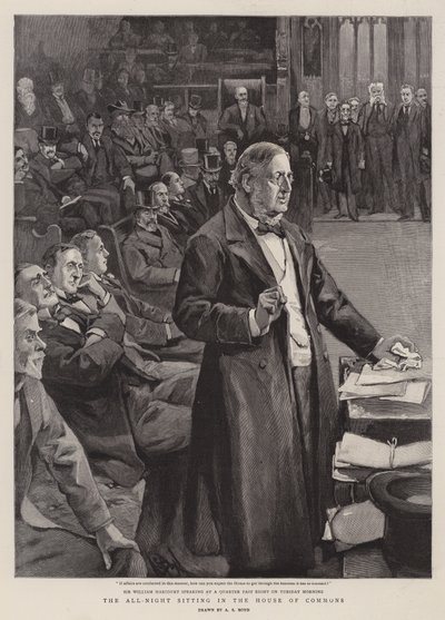 La sesión nocturna en la Cámara de los Comunes de Alexander Stuart Boyd