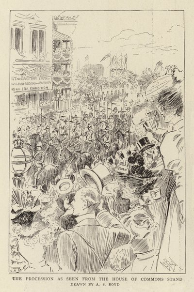 La procesión vista desde la tribuna de la Cámara de los Comunes de Alexander Stuart Boyd