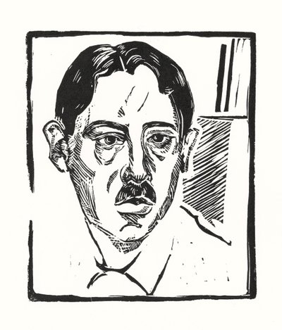 Autorretrato, 1919 de Alexander Vasilyevich Shevchenko