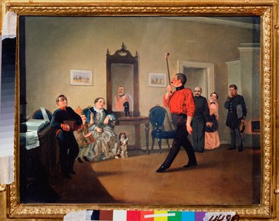 Marsomanía pacífica - Pintura de Alexander Vasilyevich Ustinov (1796-1868), óleo sobre lienzo de Alexander Vasilyevich Ustinov