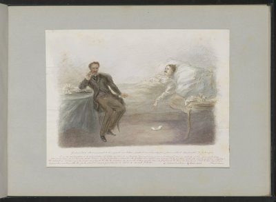 Gustave Doré en su lecho de muerte de Alexander Ver Huell