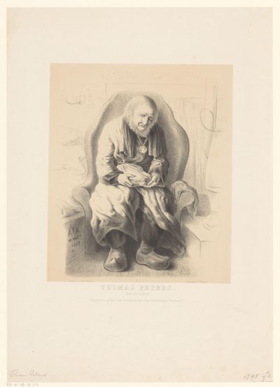 Retrato de Thomas Peters
Thomas Peters. Antiguo 112 años (título en el objeto) de Alexander Ver Huell