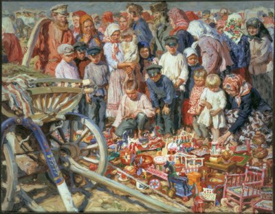 Vendedora de juguetes en la feria de Alexander Viktorowitsch Morawow