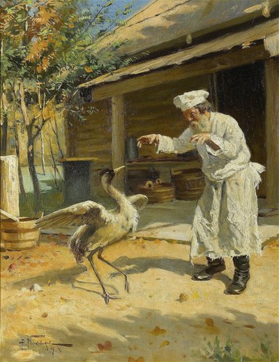 Grulla danzante, 1897 de Alexander Vladimirovich Makovsky