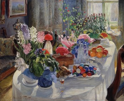 Mesa de Pascua. 1915-16 de Alexander Vladimirovich Makovsky